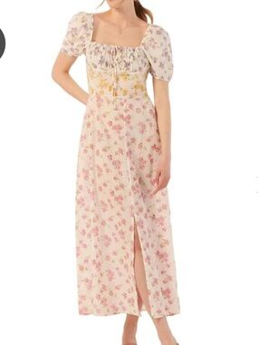 Charlie Paige Cotton Floral Summer Dress size Woman’s Large